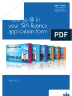 Sia Application Form Notes
