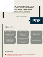 Ecological Restoration Modifies The Value of Biodiversity Indicatorrrs (Autosaved)