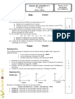 Devoir de Contrôle N°1 (AVec Correction) - Physique - 2ème TI (2010-2011) MR Abdessatar PDF