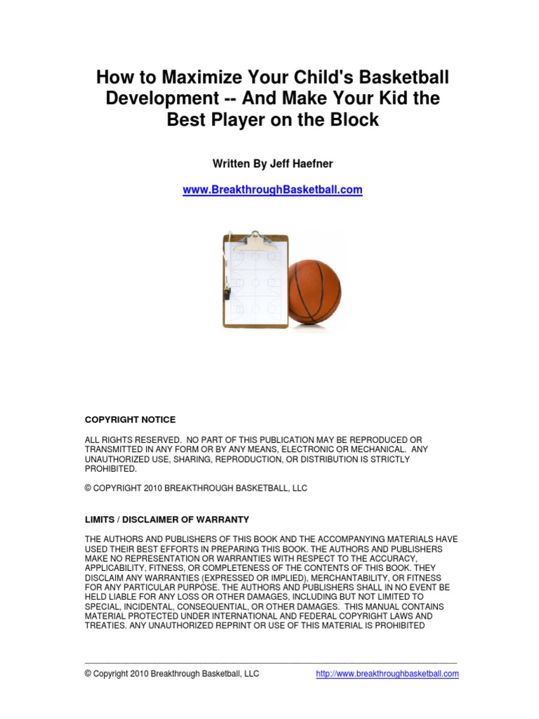 BasketballDevGuideforParents PDF | PDF | Motor Coordination ...