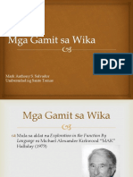 Mga Gamit Sa Wika