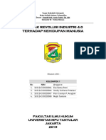 Dampak Revolusi Industri 4.0 Terhadap Kehidupan Manusia