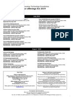 UPSITF Short Course Offerings For 2019 PDF