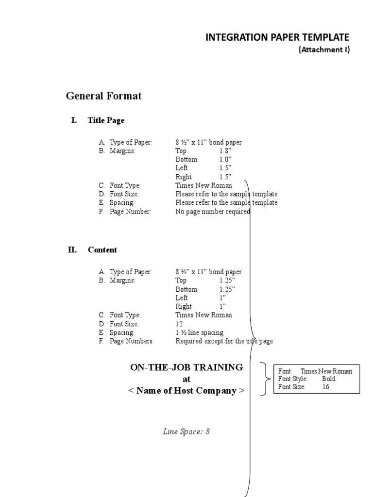 Integration Paper Template Guide | PDF | Behavior Modification | Learning