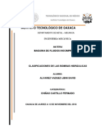 Clasificacion de Las Bombas Hidraulicas