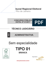 Tecnico Judici Irio Oirea Administrativa Sem Especialidade