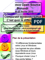 Comparatif Windows Linux