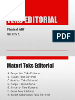 Teks Editorial Fhaisal Alif