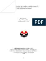 Bahan Perkuliahan Kontruksi Pola Busana (Prodi Pendidikan Tata Busana) Disusun Oleh - Dra. Marlina, M.si Mila Karmila, S.PD, M.ds