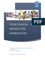 toxicologia de productos domesticos