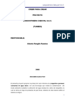 Proyecto Cultivo de Langostino en Agua Dulce - Oficial