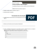 Fichas de Trabalho Nº 1 e 2 - Plataformas de Apoio à Aprendizagem e Ferramentas de Comunicação