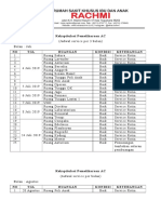 014 - Rekapitulasi Pemeliharaan AC