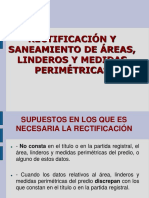 Rectificacion y saneamiento