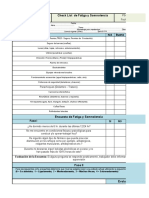 Check List Fatiga y Somnolencia