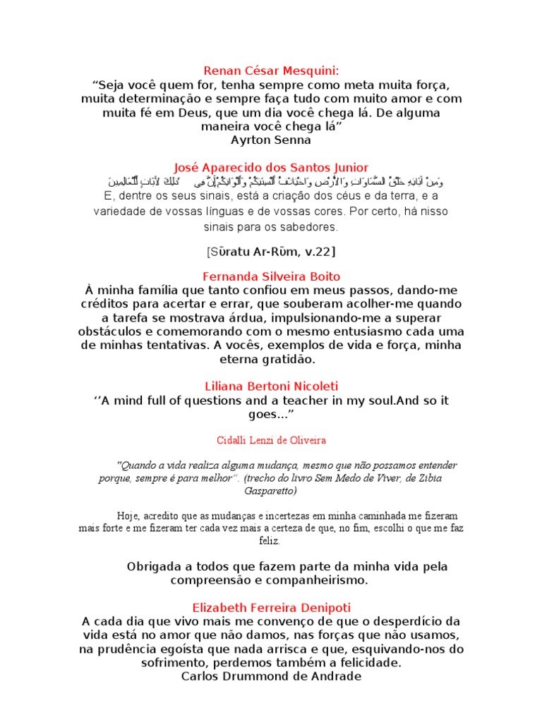 Reflexões sobre Amor e Superação | PDF | Amor