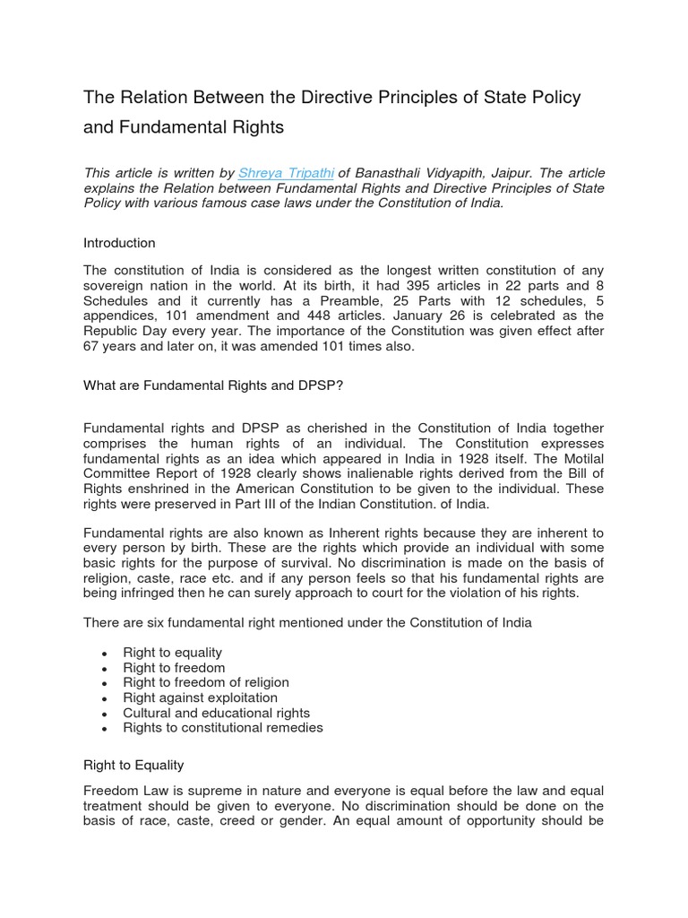 Explain The Directive Principles Of State Policy Fellowship