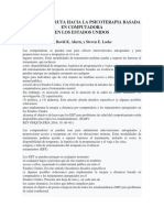 Una Hoja de Ruta Hacia La Psicoterapia Basada en Computadora