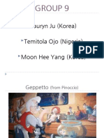 Lauryn Ju (Korea) Temitola Ojo (Nigeria) Moon Hee Yang (Korea)