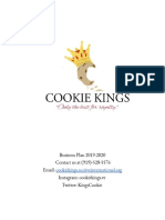 Cookie Kings - Written Business Plan