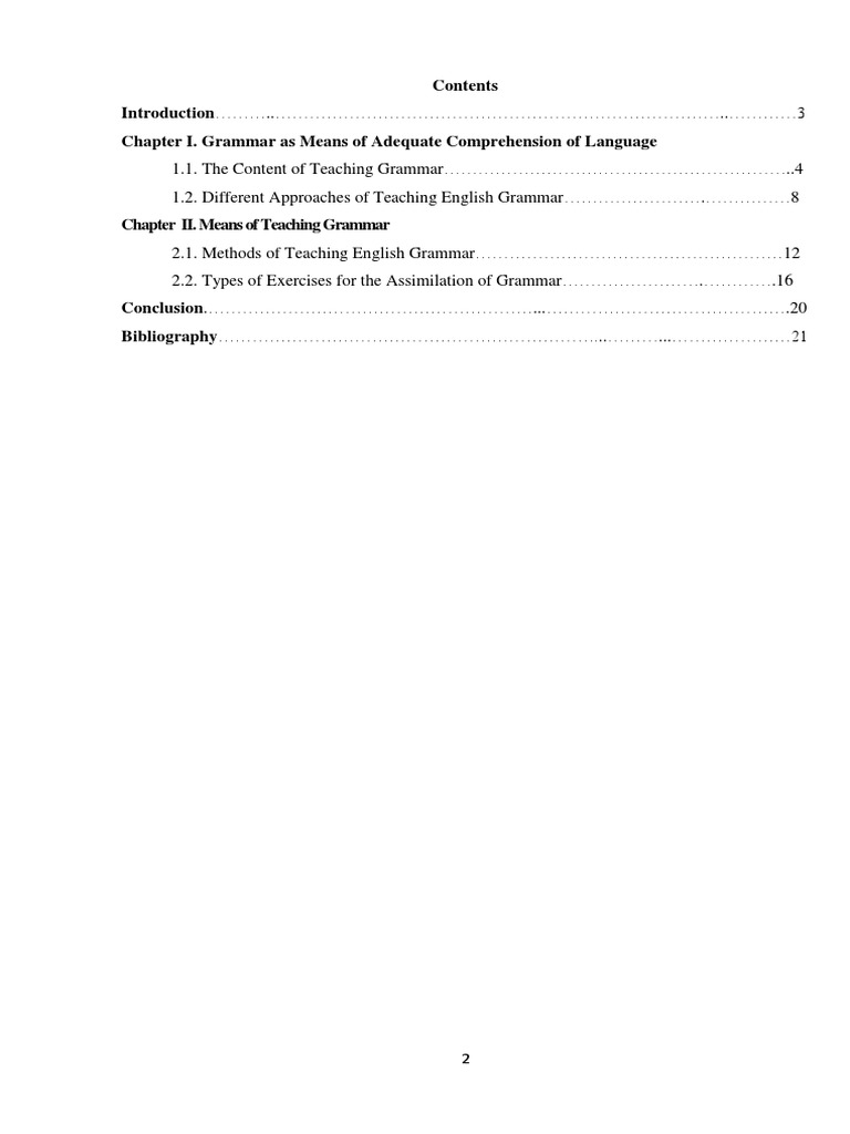 Methods for Teaching English Grammar | PDF | Second Language | Grammar
