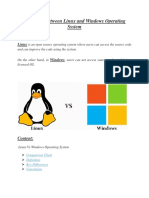 Difference Between Linux and Windows Operating System