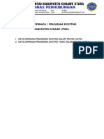 Data Dermaga - Prasarana Existing