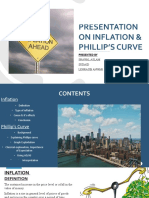 Presentation On Inflation & Phillip's Curve