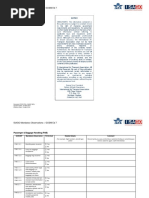 DOC F28 Isago Mandatory Observations