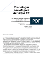 Cronología Sociológica Del S. XX
