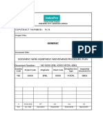 INDEXPRO Equipment Maintenance Procedure