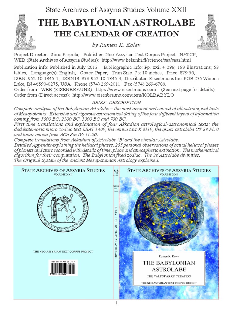 Babylonian Astrolabe Analysis Guide | PDF | Mesopotamia | Zodiac