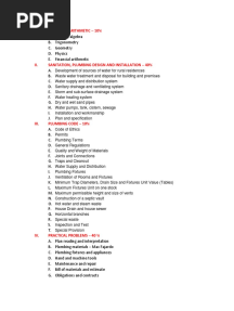 Master Plumber Exam Coverage (Philippines)