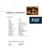 Darrell R. Pertimos: I - Personal Data