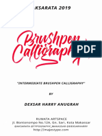 Intermediate BrushPen Calligraphy by Dexsar Harry 2019