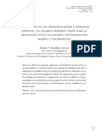 Innovación en las organizaciones y los servicios públicos 