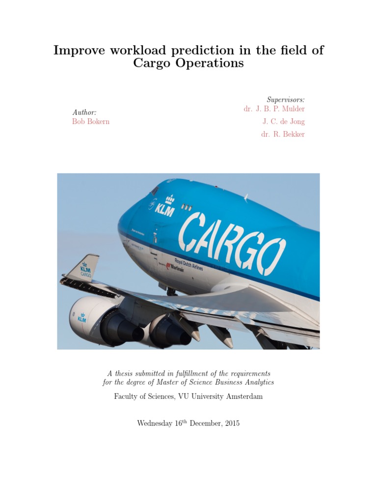 Cargo Workload Prediction Strategies | PDF | Cargo | Forecasting