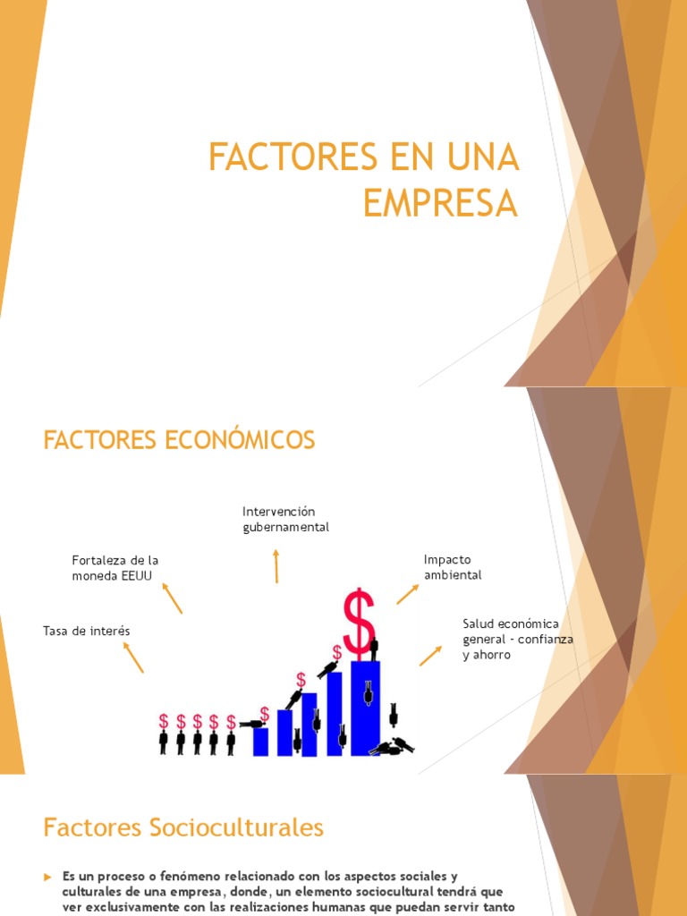 Factores en Una Empresa | PDF | Negocios