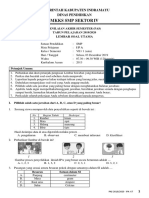 Soal PAS IPA Kelas VII Kurikulum 2013