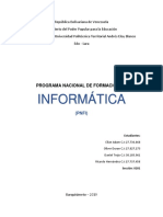 Programa Nacional de Formación en Informática Venezuela (PNFI