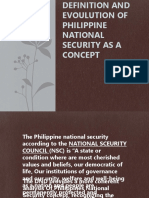 Definition and Evoulution of Philippine National Security As