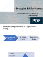Organizational Strategies & Effectiveness Presentation by Group 10 (Section A