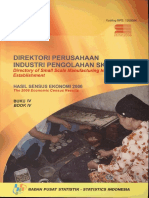 ID Direktori Perusahaan Industri Pengolahan Skala Kecil Buku IV Hasil Se 2006