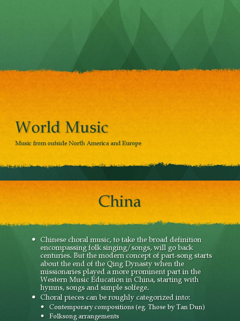 World Music PDF Classical Music Performing Arts
