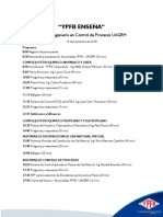 Programa Ingeniería en Control de Procesos