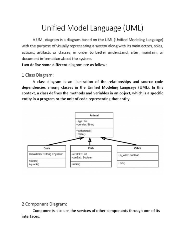 Unified Model Language | PDF