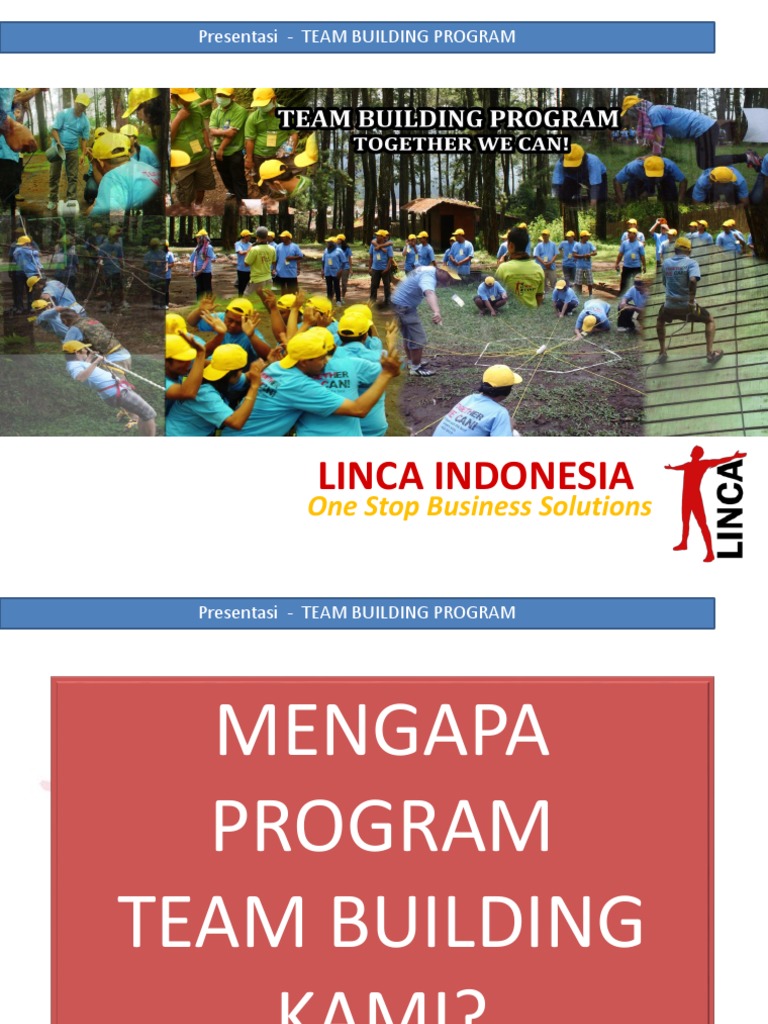 Program Team Building untuk Karyawan | PDF