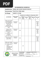 1 Housekeeping Schedule (DONE)