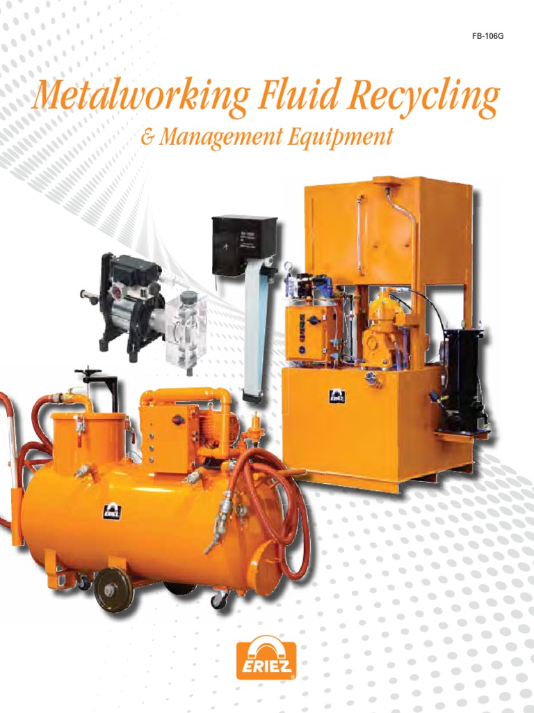 ERIEZ Metalworking Fluid Recycling PDF Vacuum Cleaner Centrifuge