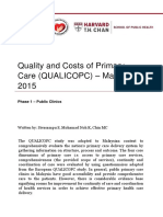 Quality and Costs of Primary Care – Malaysia Phase 1 Report